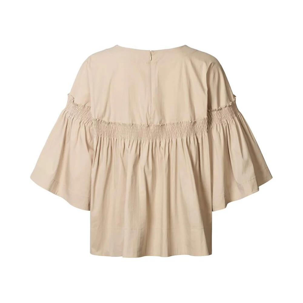 Efil Papery Frill Sleeve bluse - Sidiment - Image 5