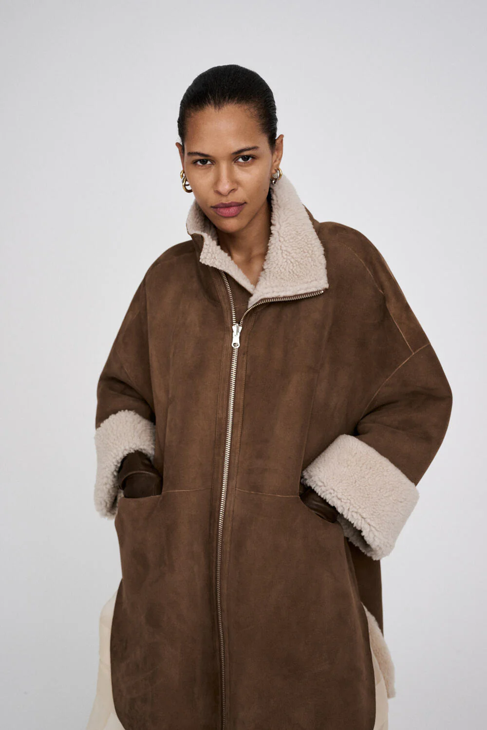 Ejsa jakke - Dark Brown Naturel - Image 8