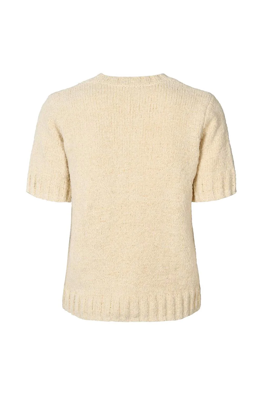 Elka Towelling kortærmet striktrøje - sand - Image 5