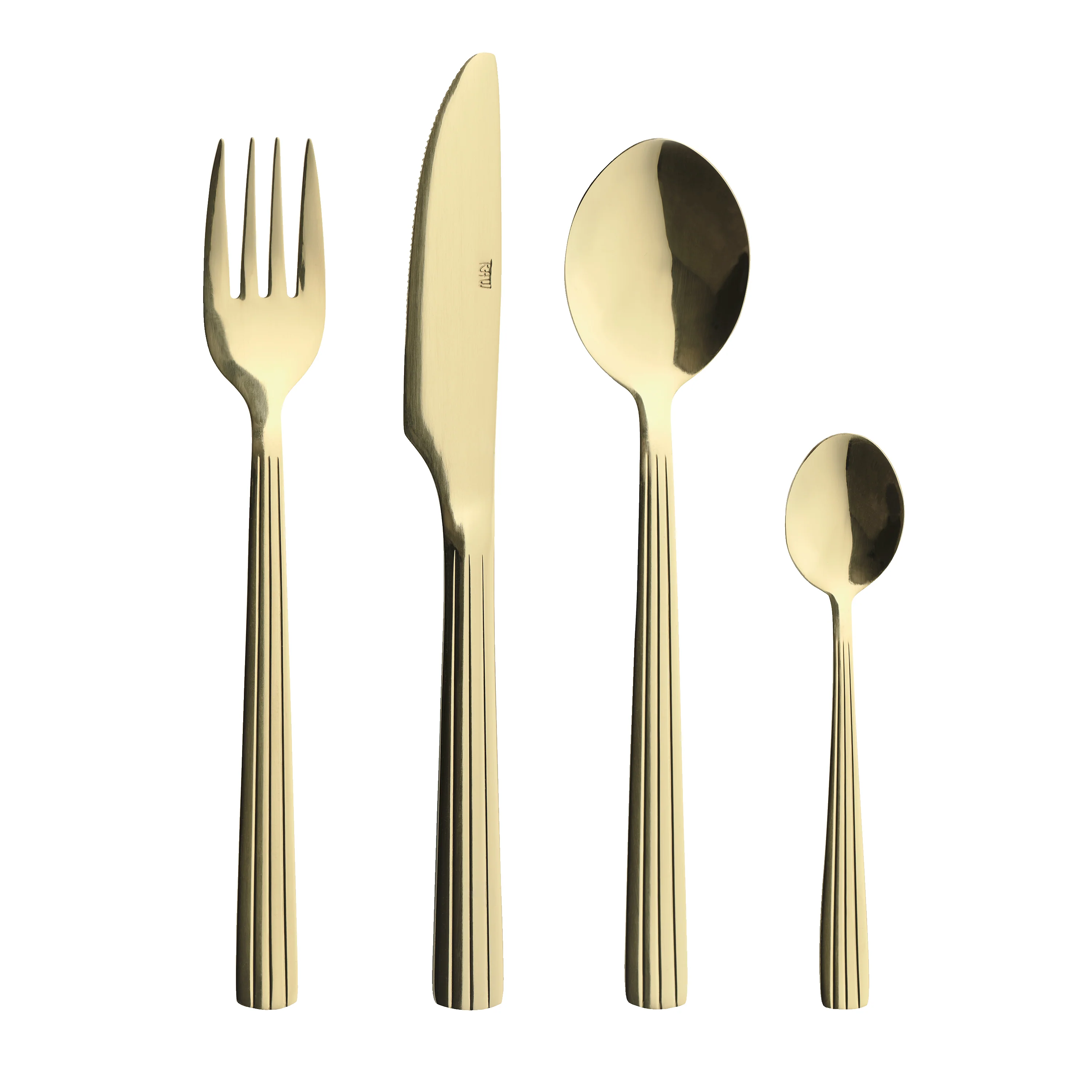 Bestiksæt, champagne guld - 48 dele