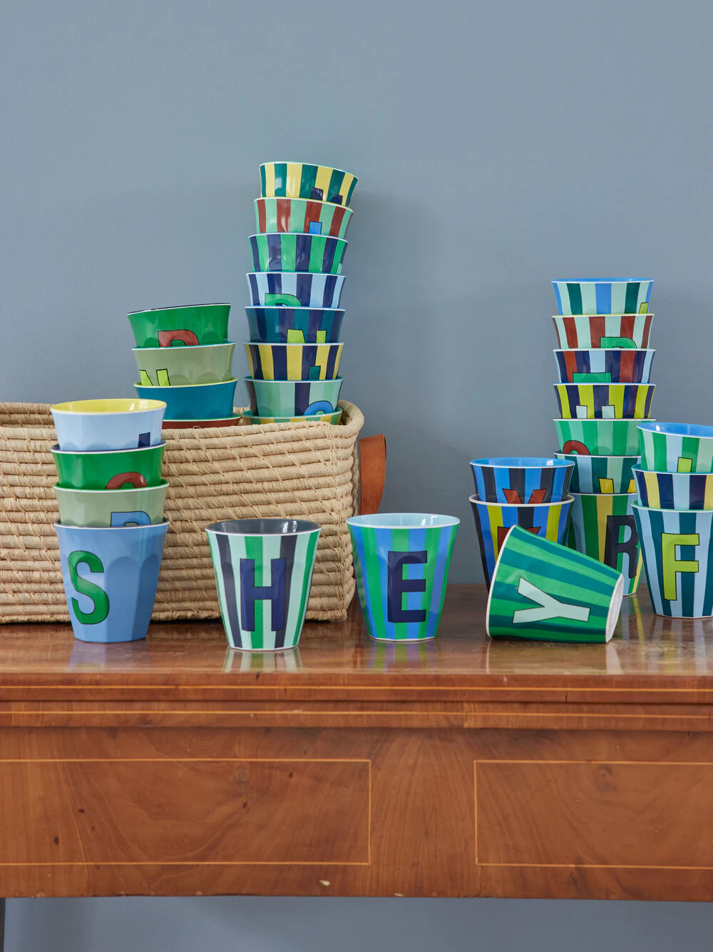 Melamine Alfabet kop, blå mix - 250 ml. - Image 3
