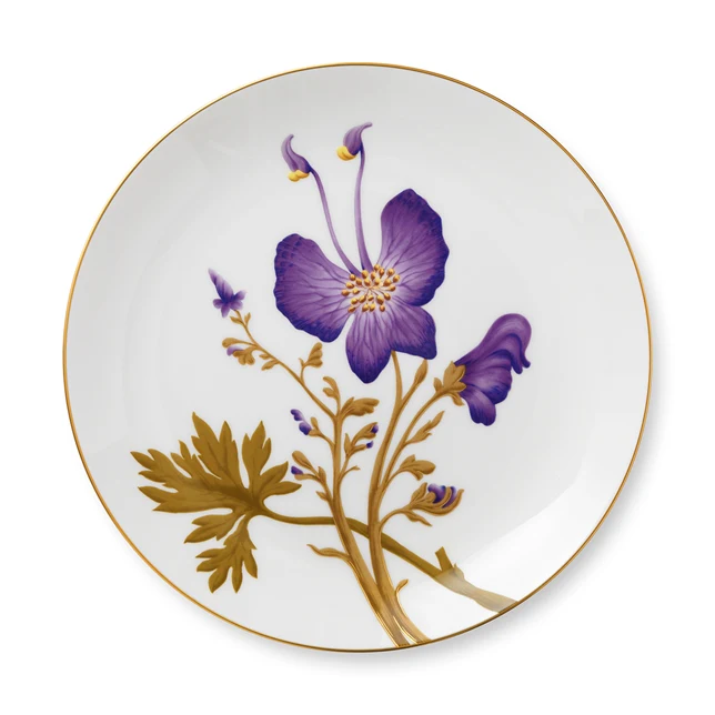 Flora tallerken, Stedmoderblomst - 27 cm.
