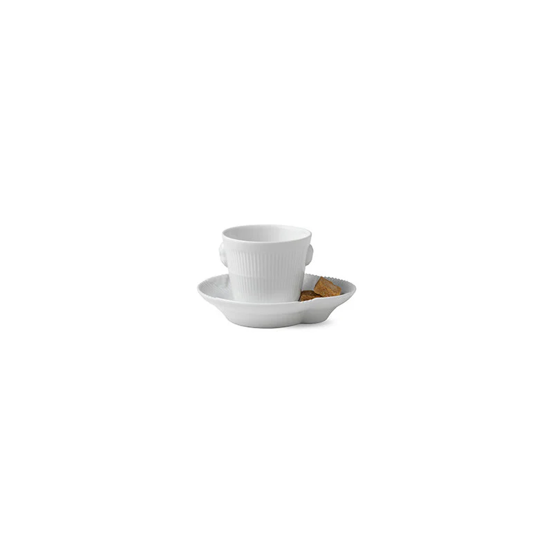 Hvid Elements espresso kop med underkop - 9 cl - Image 2