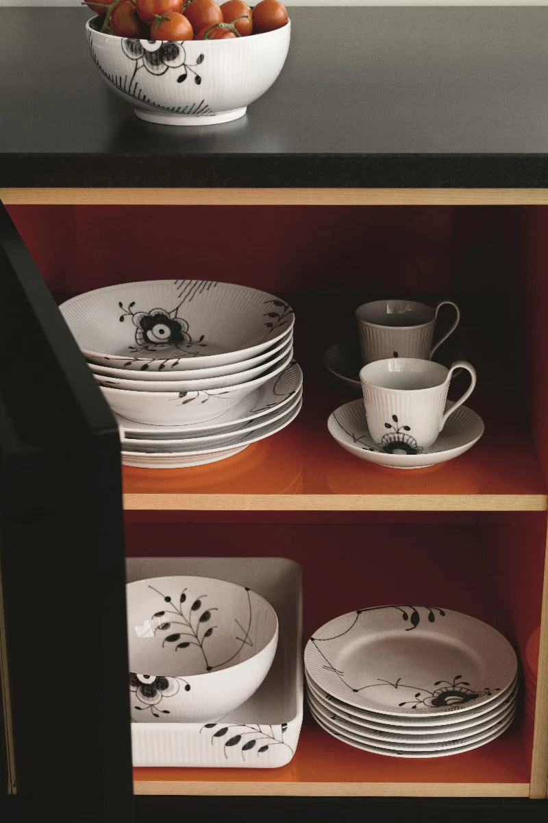 Sort Mega riflet tallerken - 19 cm. - Image 3