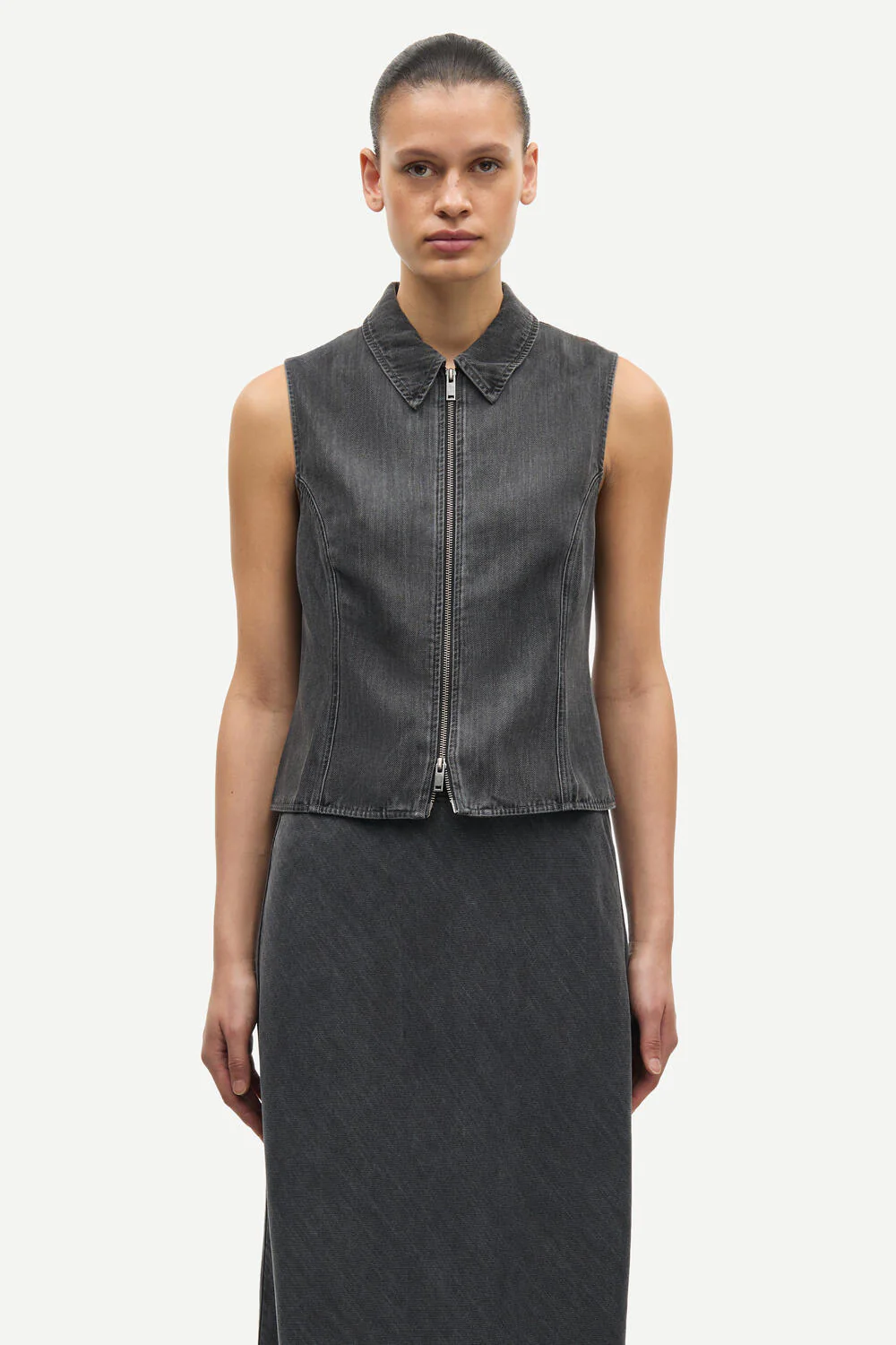 Saari top - Grey Cloud