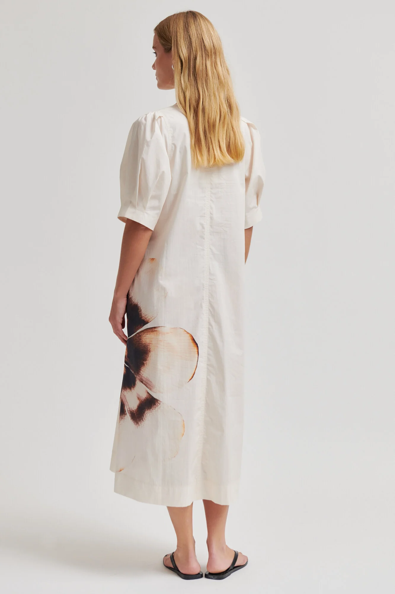 Adrienna midi kjole - Eggnog - Image 3