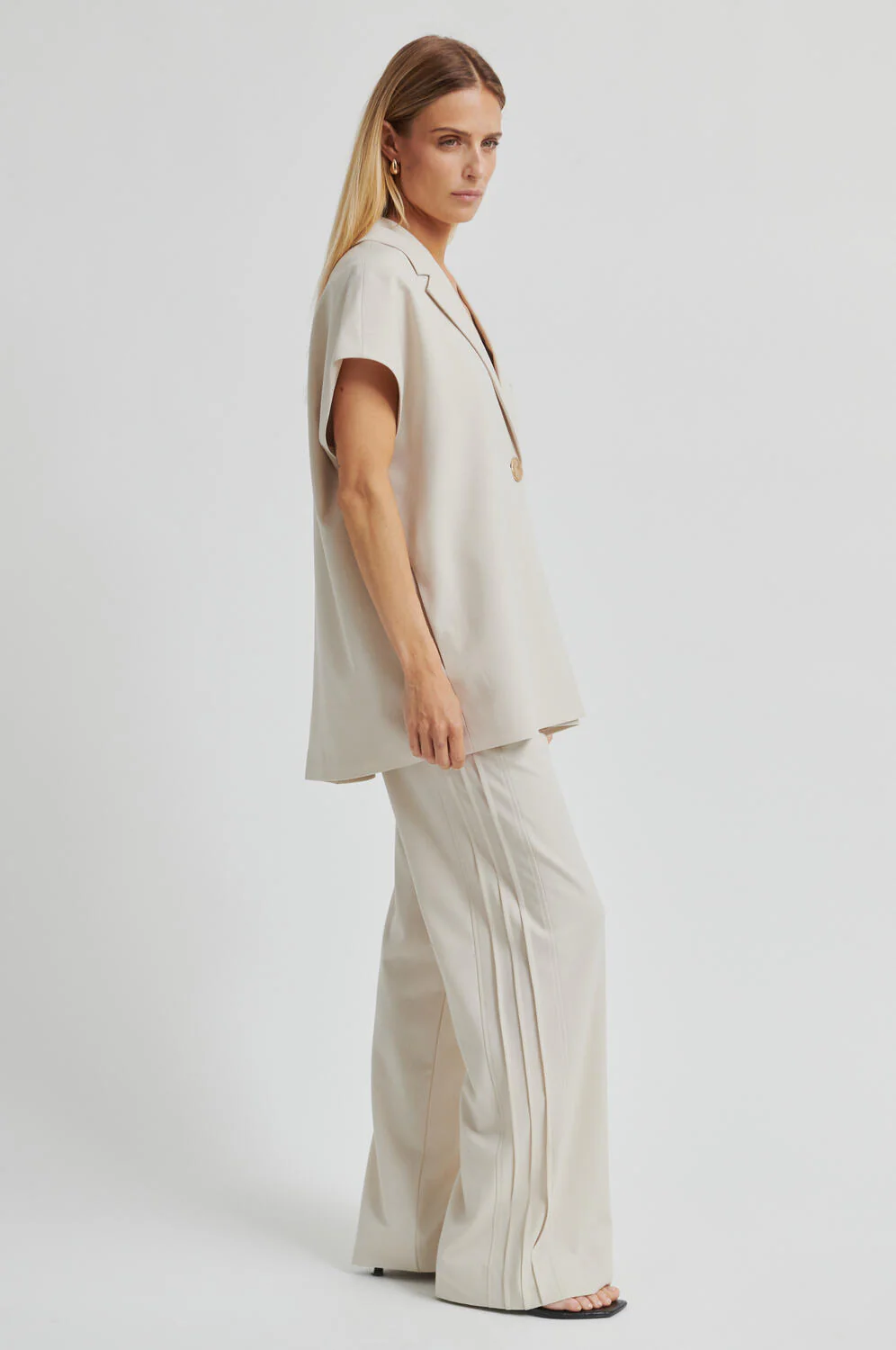 Blanca blazer vest - Soft Beige - Image 7