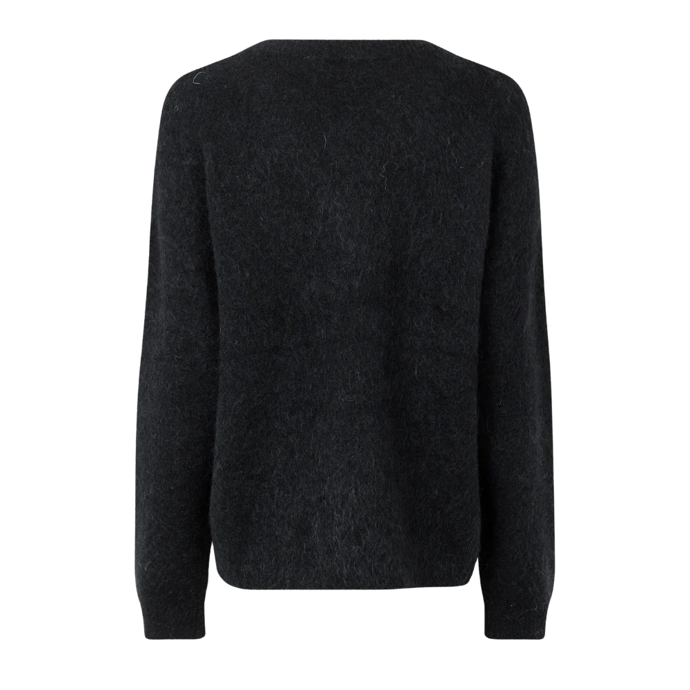 Brook Oversize V-Neck striktrøje - sort - Image 5