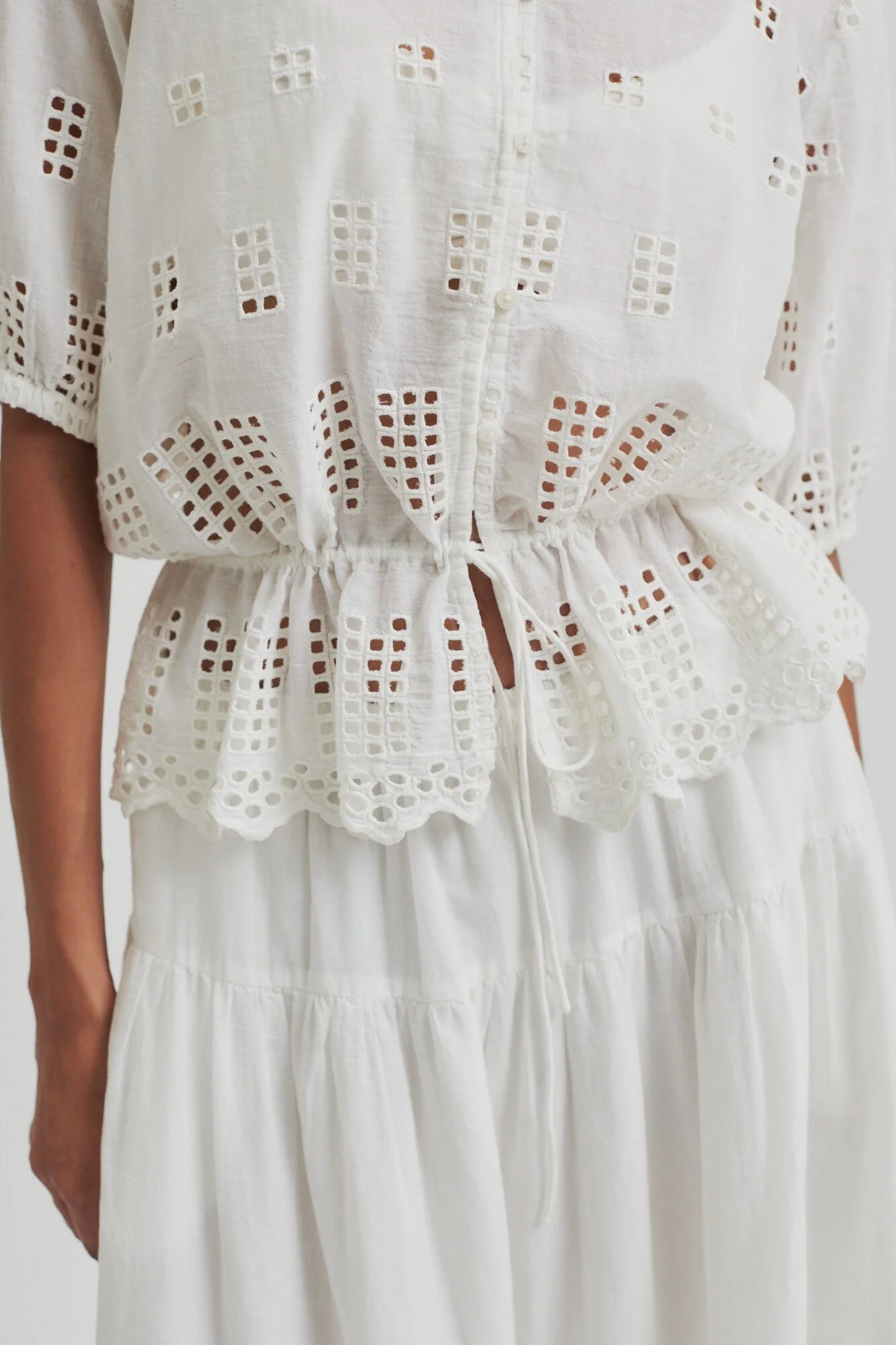 Elenore skjorte - White Alyssum - Image 7