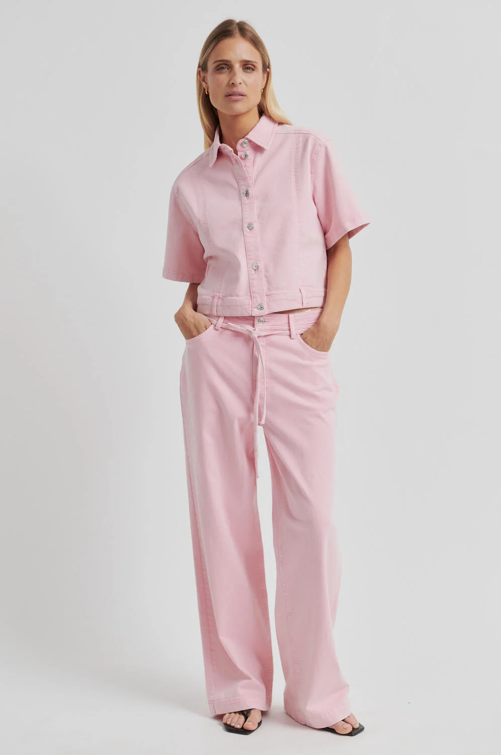 Isella denimskjorte - Pale Lilac - Image 6