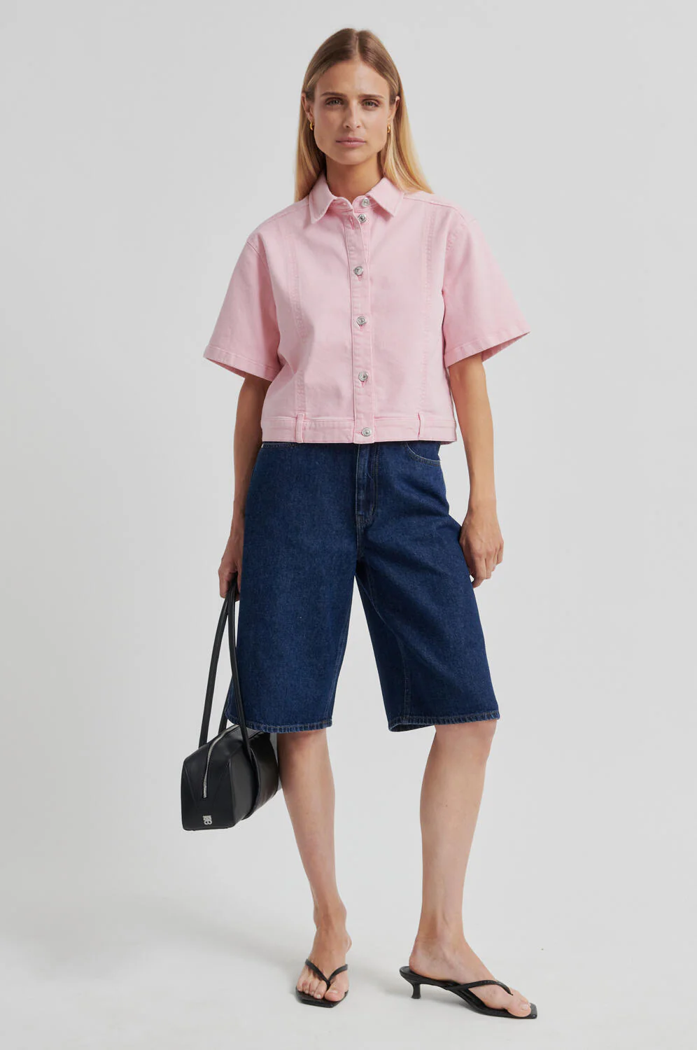 Isella denimskjorte - Pale Lilac - Image 9