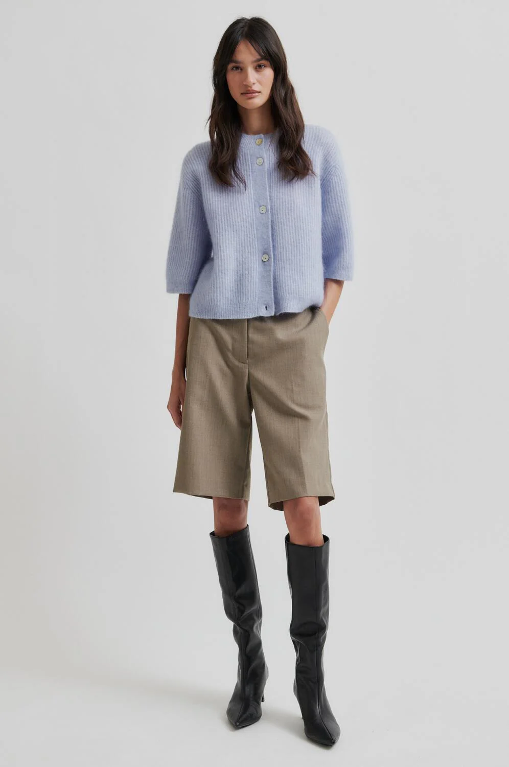 Levelup Tailored shorts - Mid Brown Melange - Image 6