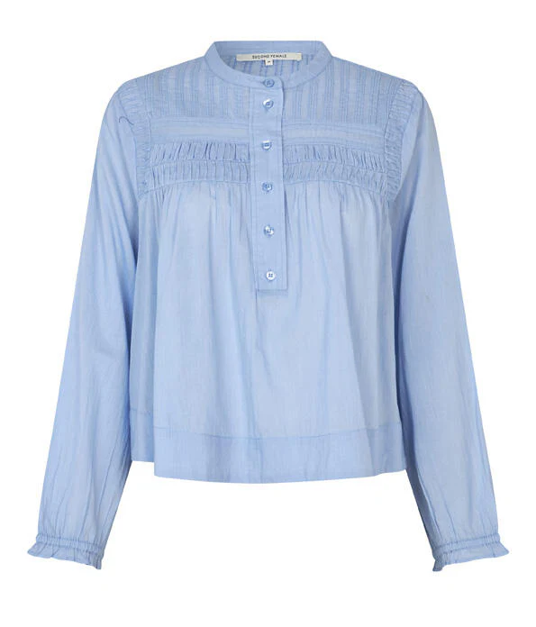 Maise bluse - Brunnera Blue - Image 2