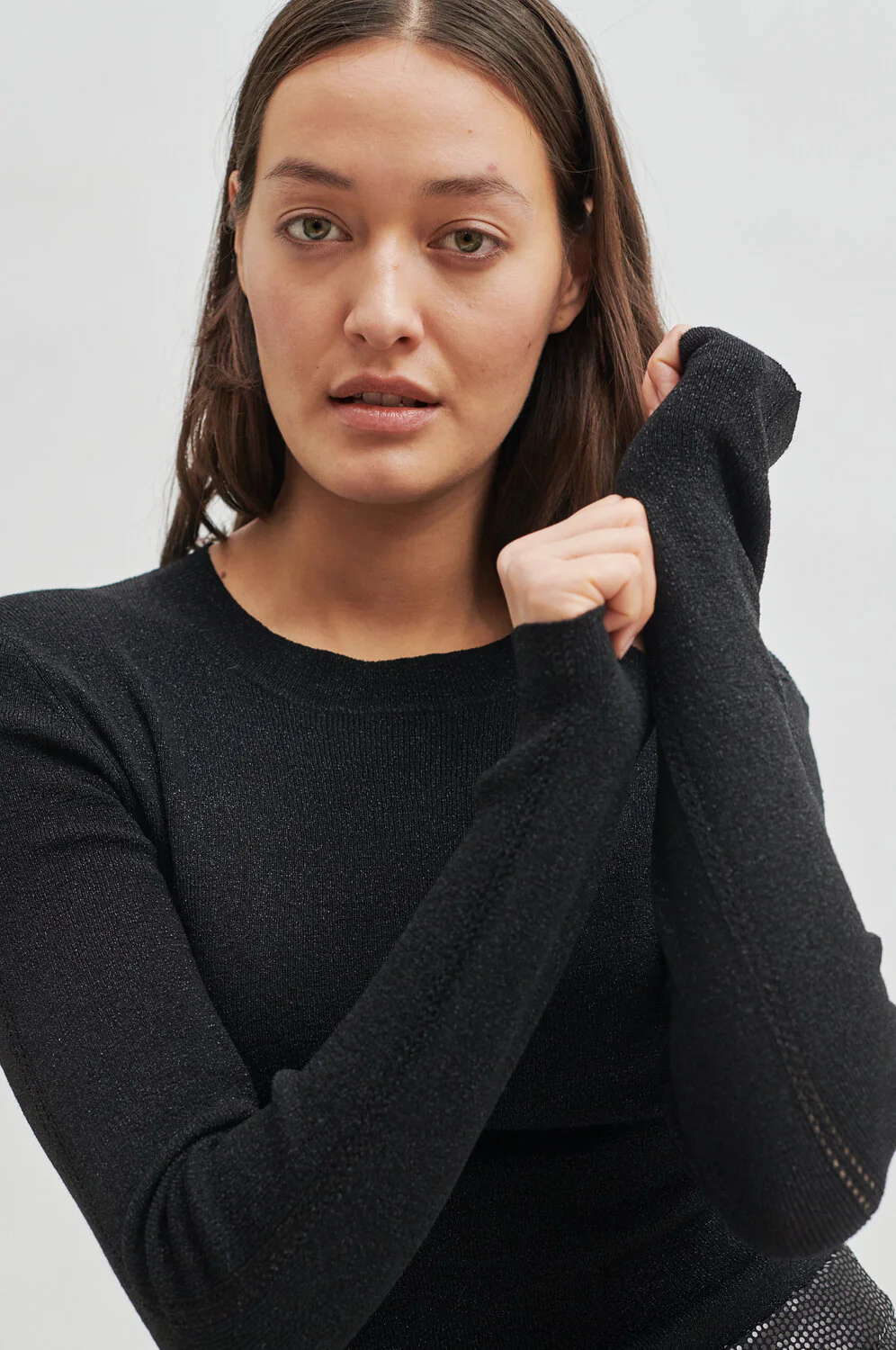 Matima O-Neck langærmet t-shirt - sort - Image 3