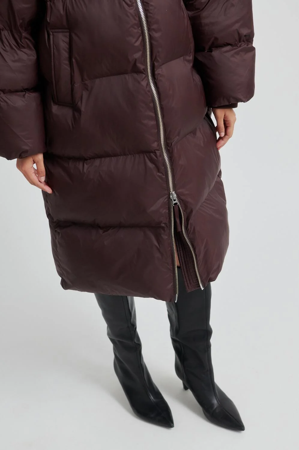 Riya lang dunfrakke - Chocolate Plum - Image 4