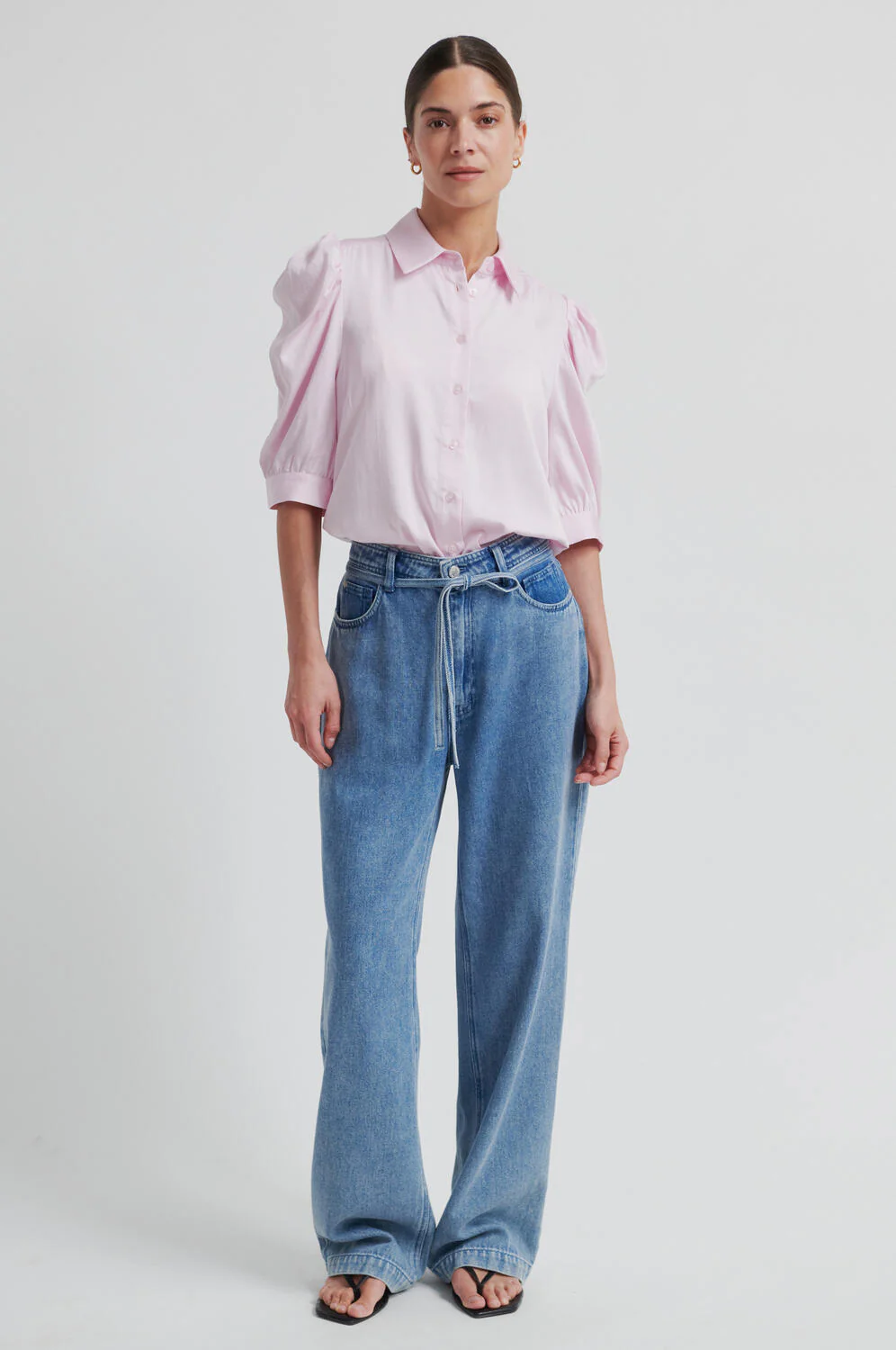 Samanta kortærmet skjorte - Pale Lilac - Image 4