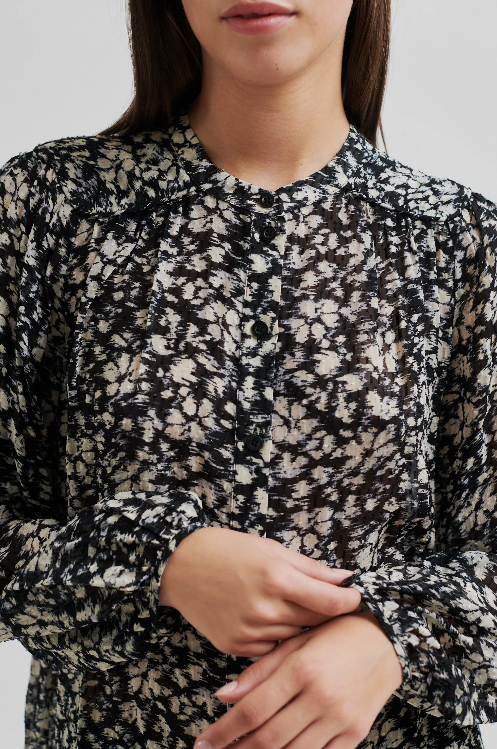 Scratch bluse - sort - Image 3