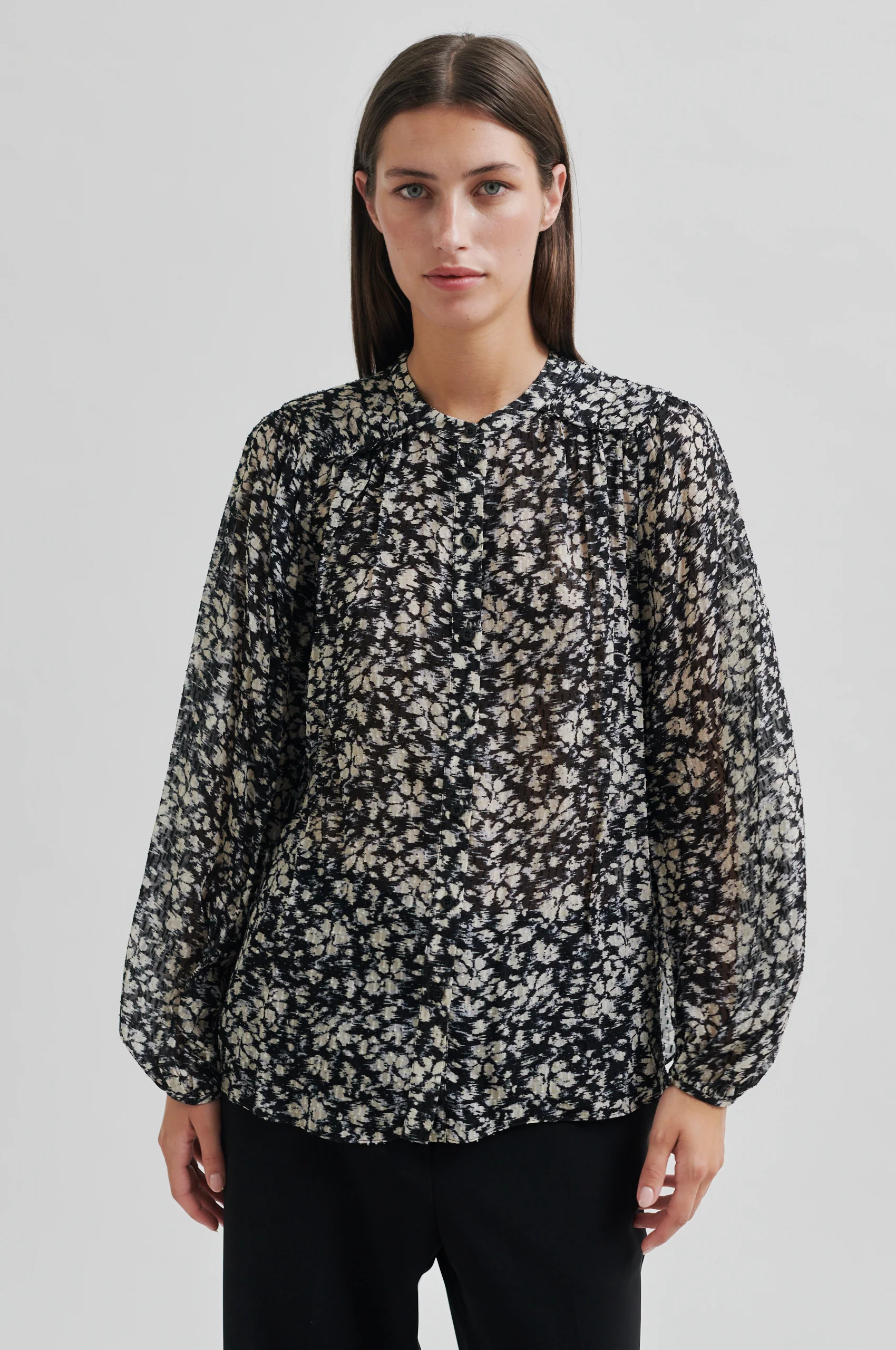 Scratch bluse - sort - Image 5