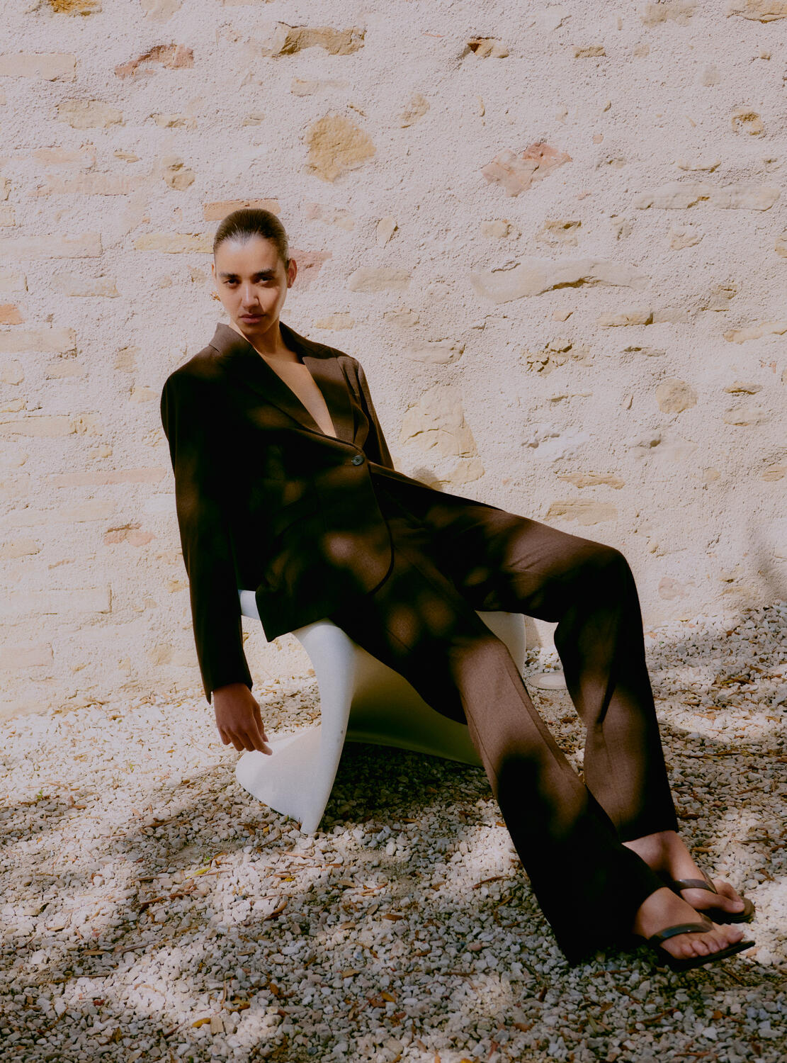 Sella Fitted blazer - Chocolate Torte - Image 10