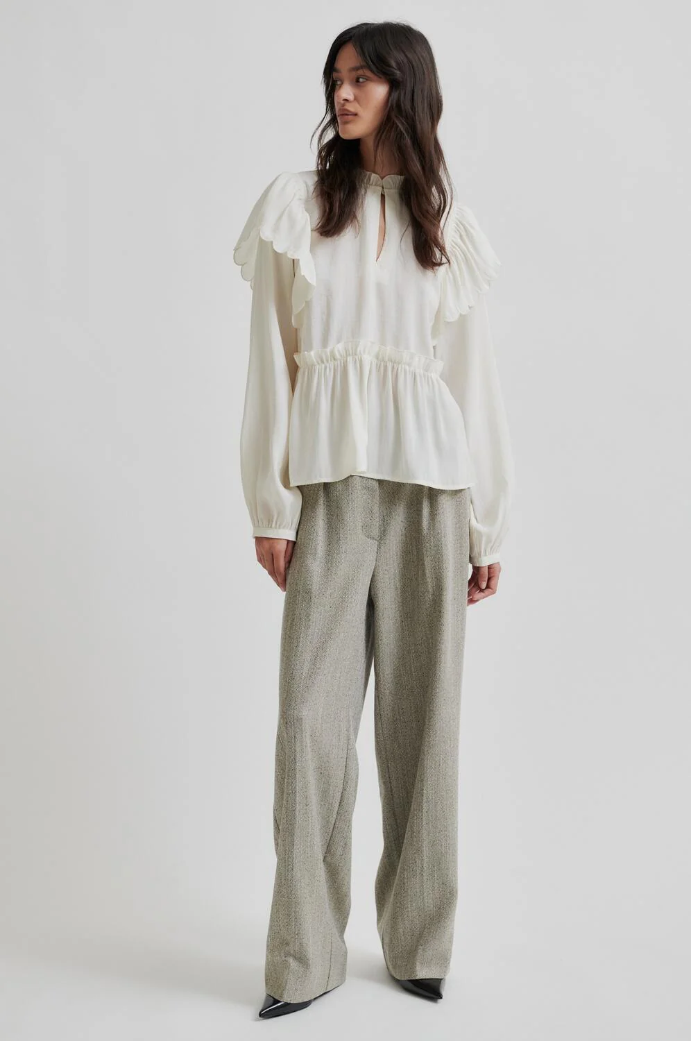 Terra Frill bluse - Tofu - Image 4