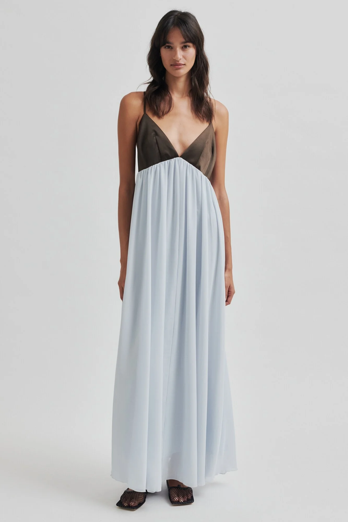 Veroma Strap lang kjole - Gray Down