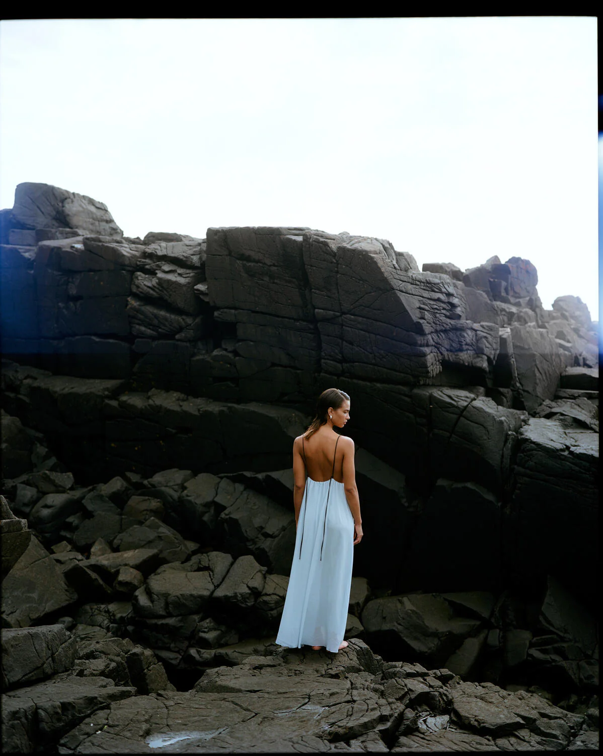 Veroma Strap lang kjole - Gray Down - Image 6