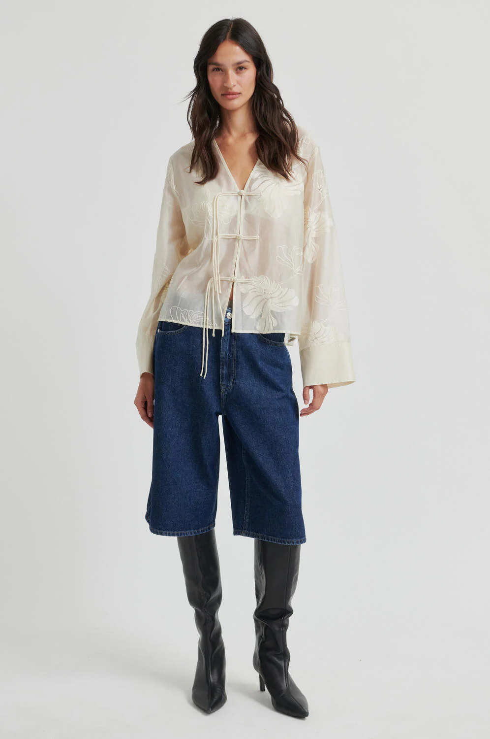 Vira bluse - Soft Beige - Image 6