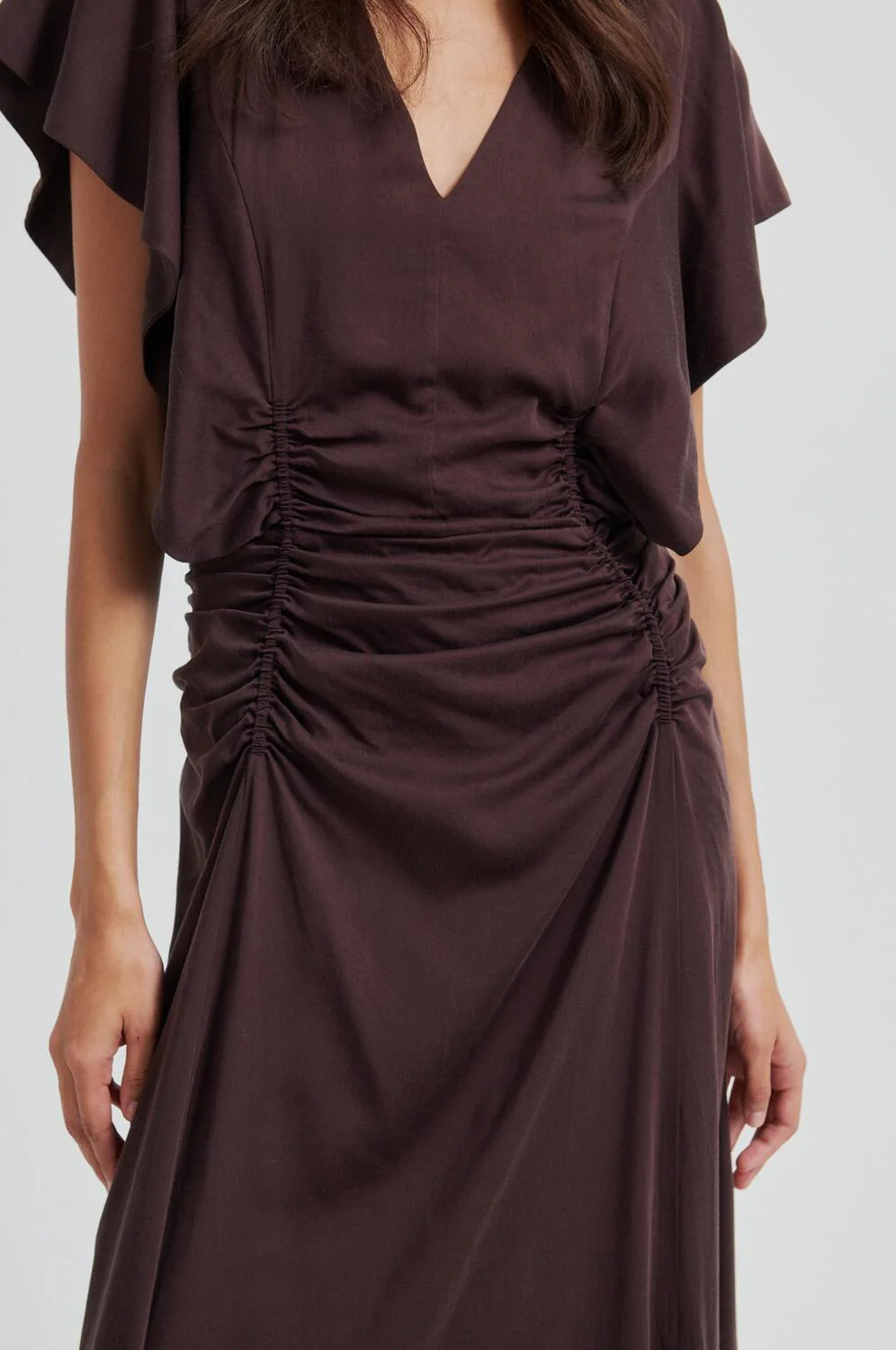 Winnie kjole - Chocolate Plum - Image 3