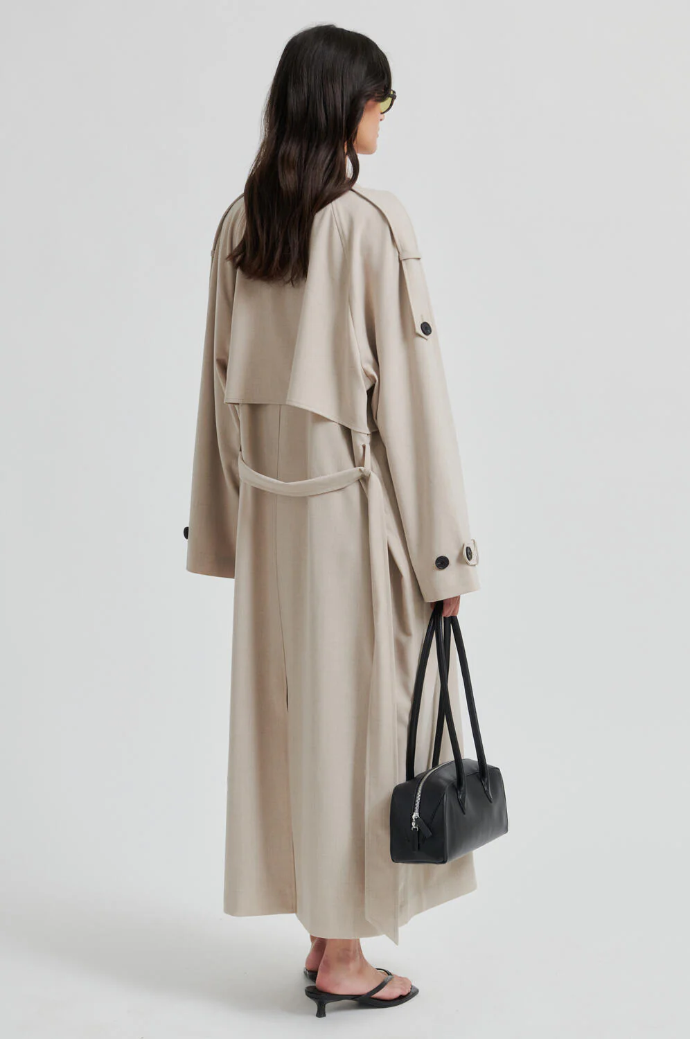 Zoie trenchcoat - Light Beige Melange - Image 10