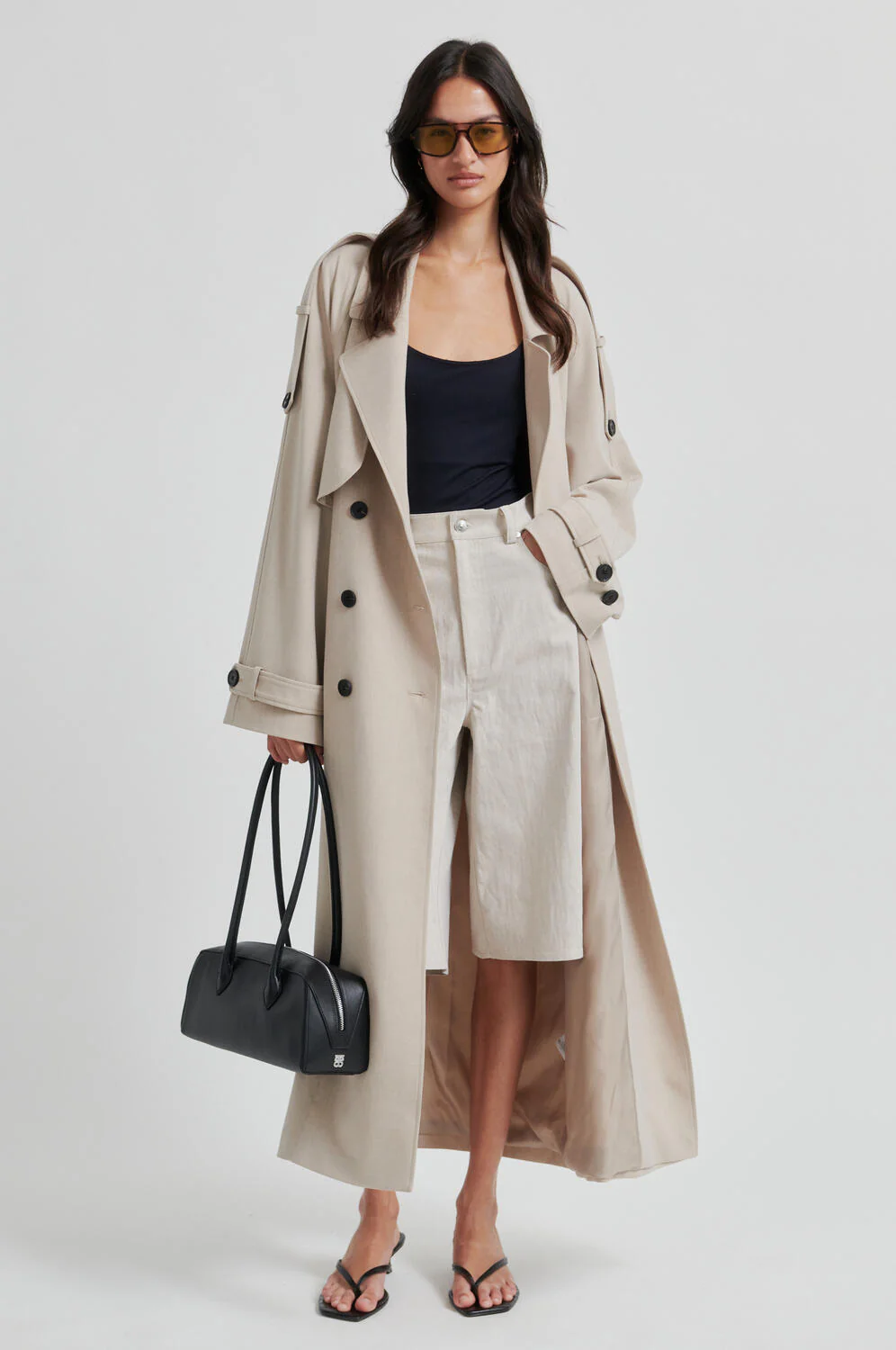 Zoie trenchcoat - Light Beige Melange - Image 8