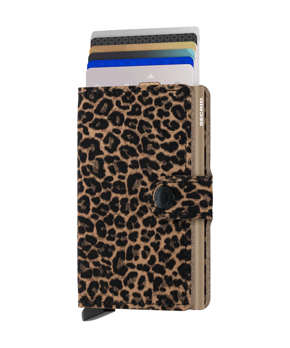 Minipung med kortholder - Leo Beige - Image 3