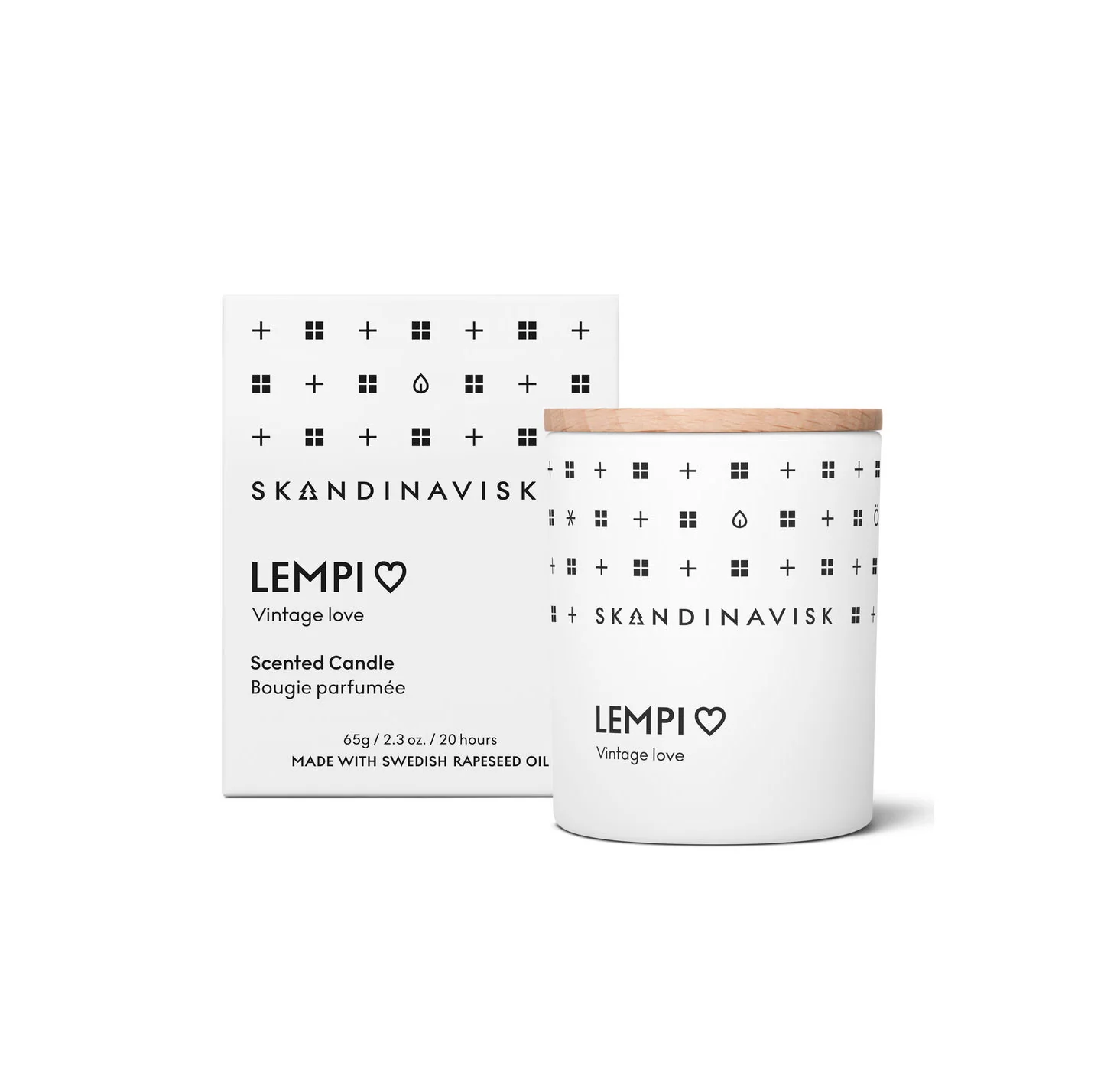 Lempi duftlys, 65g. - White - Image 3