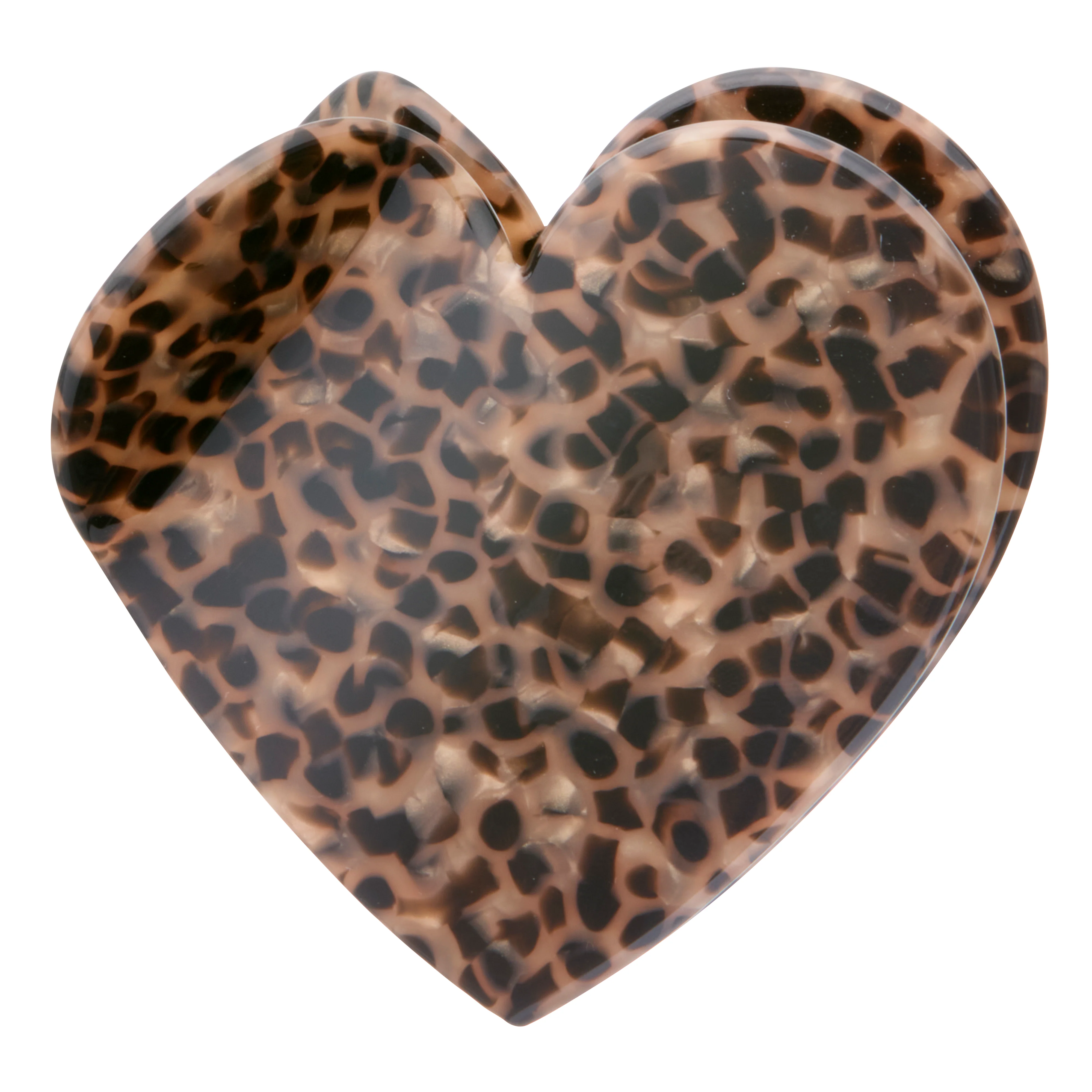 Leopard Heart hårklemme