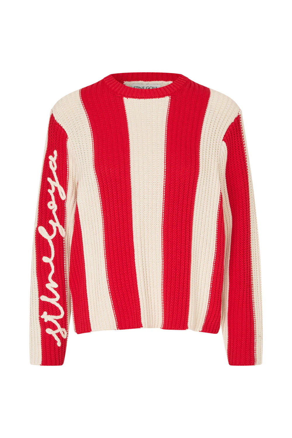 2501 Boxy Motif striktrøje - Equestrian Stripes - Image 2
