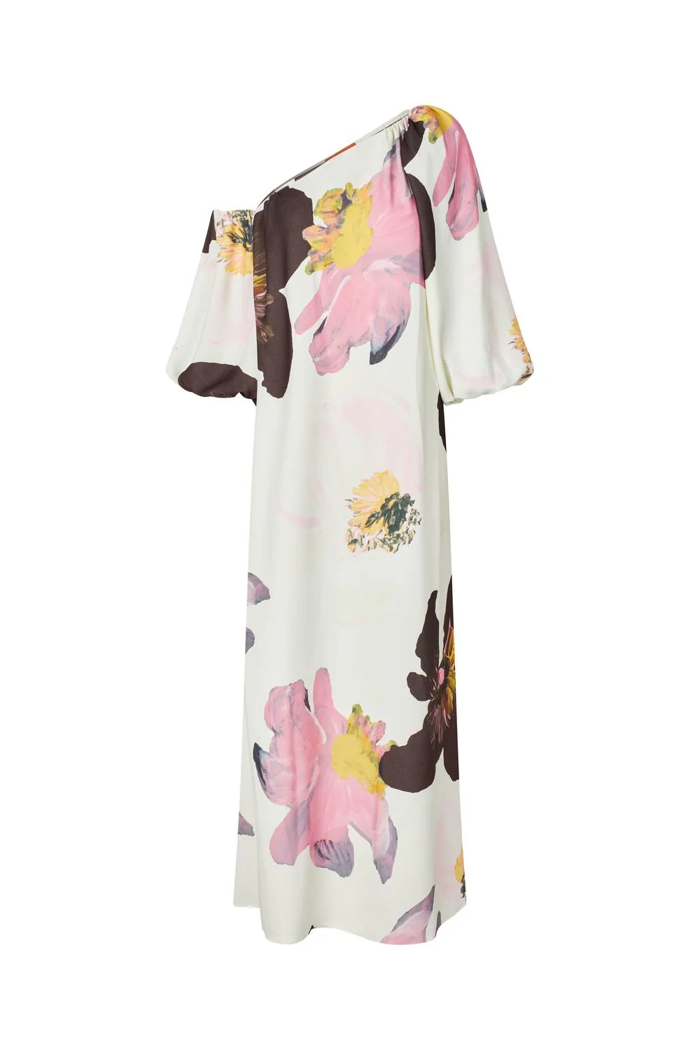 Structured Off Shoulder kjole - Wild Flowers - Image 2