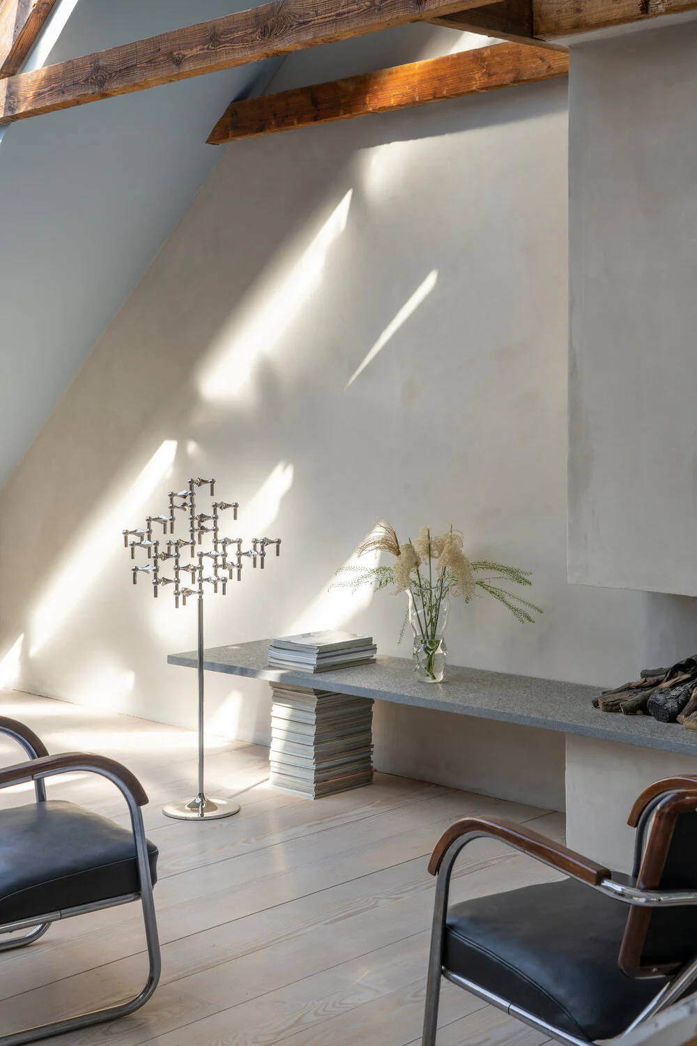 Nagel gulvstander, krom - H70 cm. - Image 6