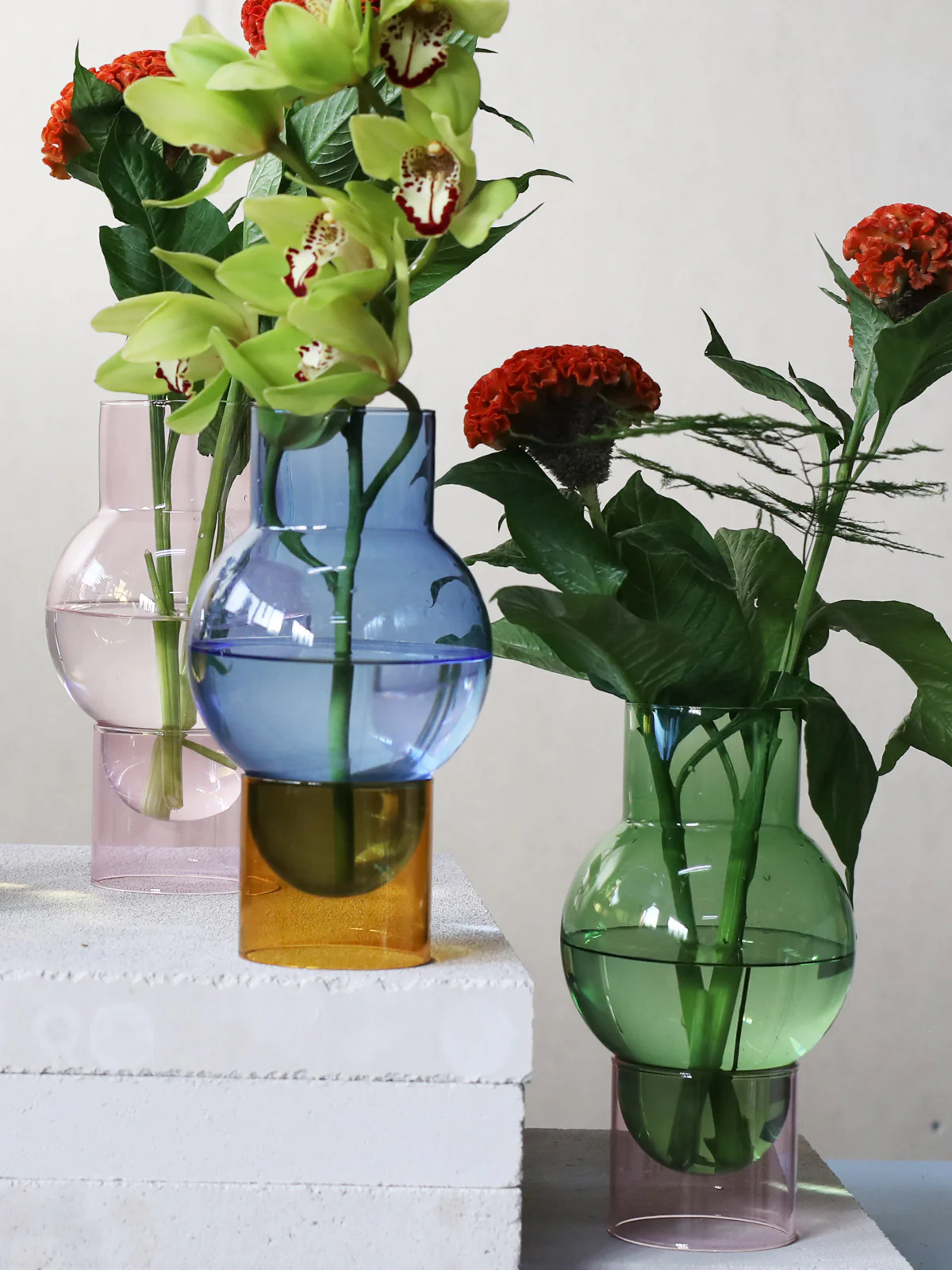 Bubble Tube Large vase, grøn - H27 cm. - Image 2
