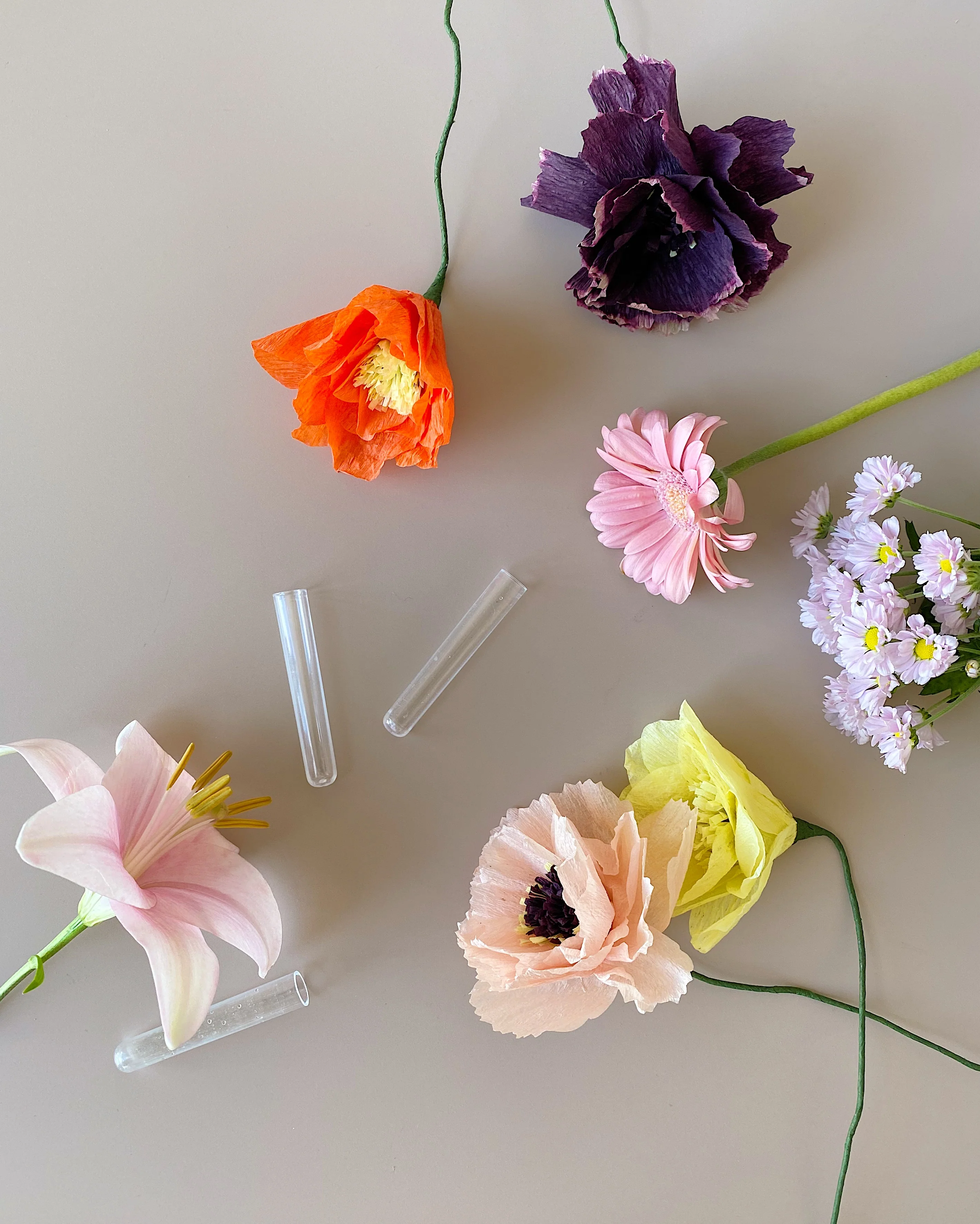 Dahlia Papirblomst - Gul - Image 4