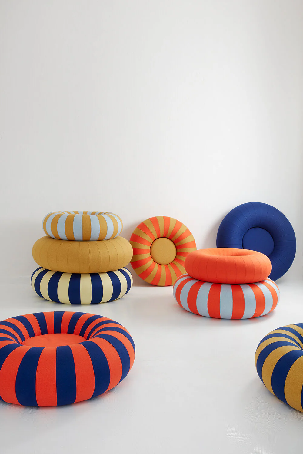 Float puf, Blue/red - 30x100 cm. - Image 5