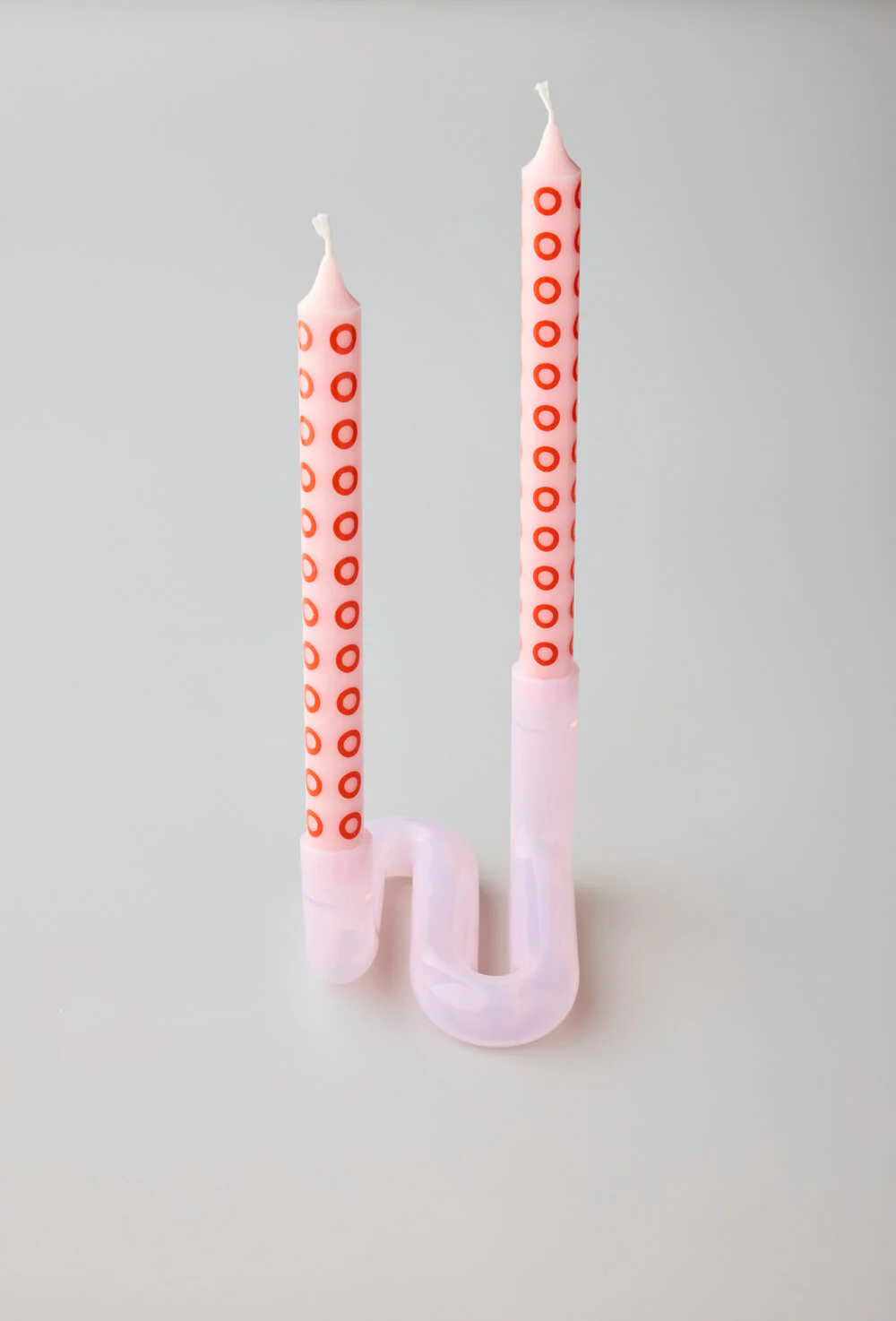 Wave lysestage, Milky Rose - H10 cm. - Image 6