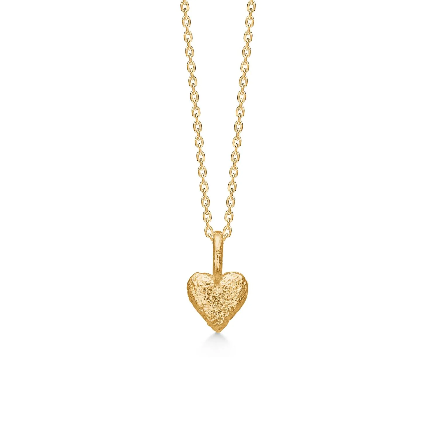 Amour Heart halskæde - forgyldt