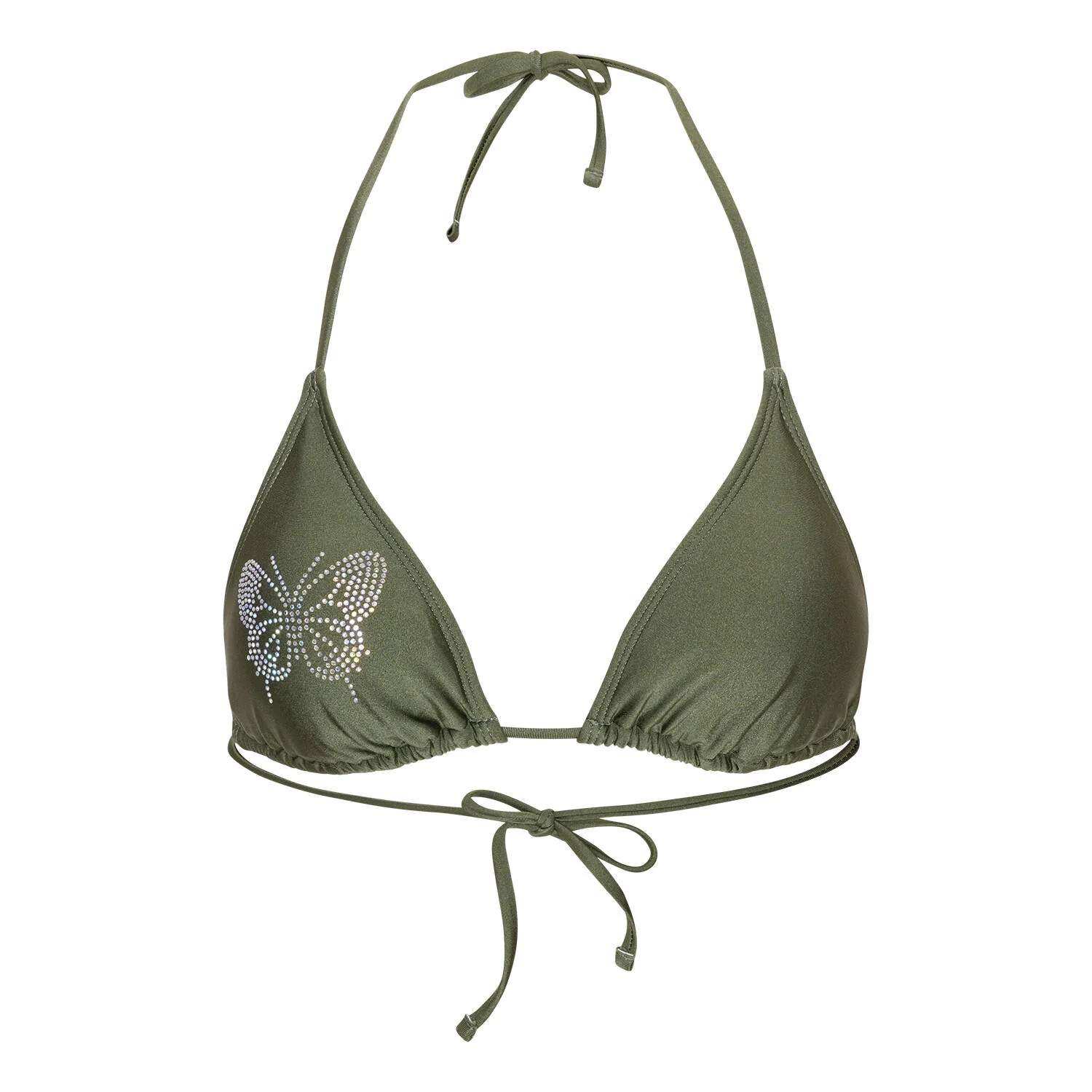 Butterfly bikinitop - Army - Image 2