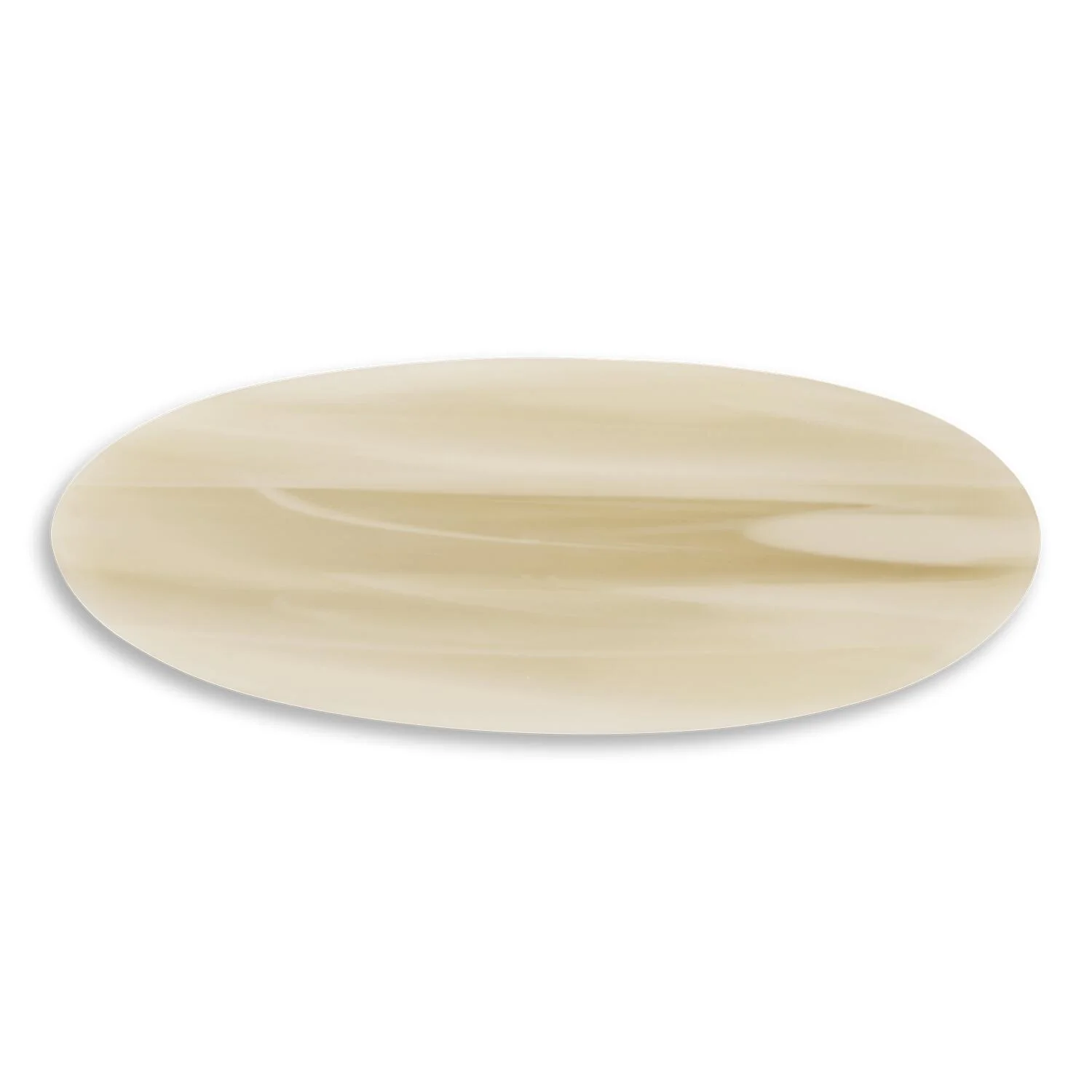 Oval bone clip - Ivory