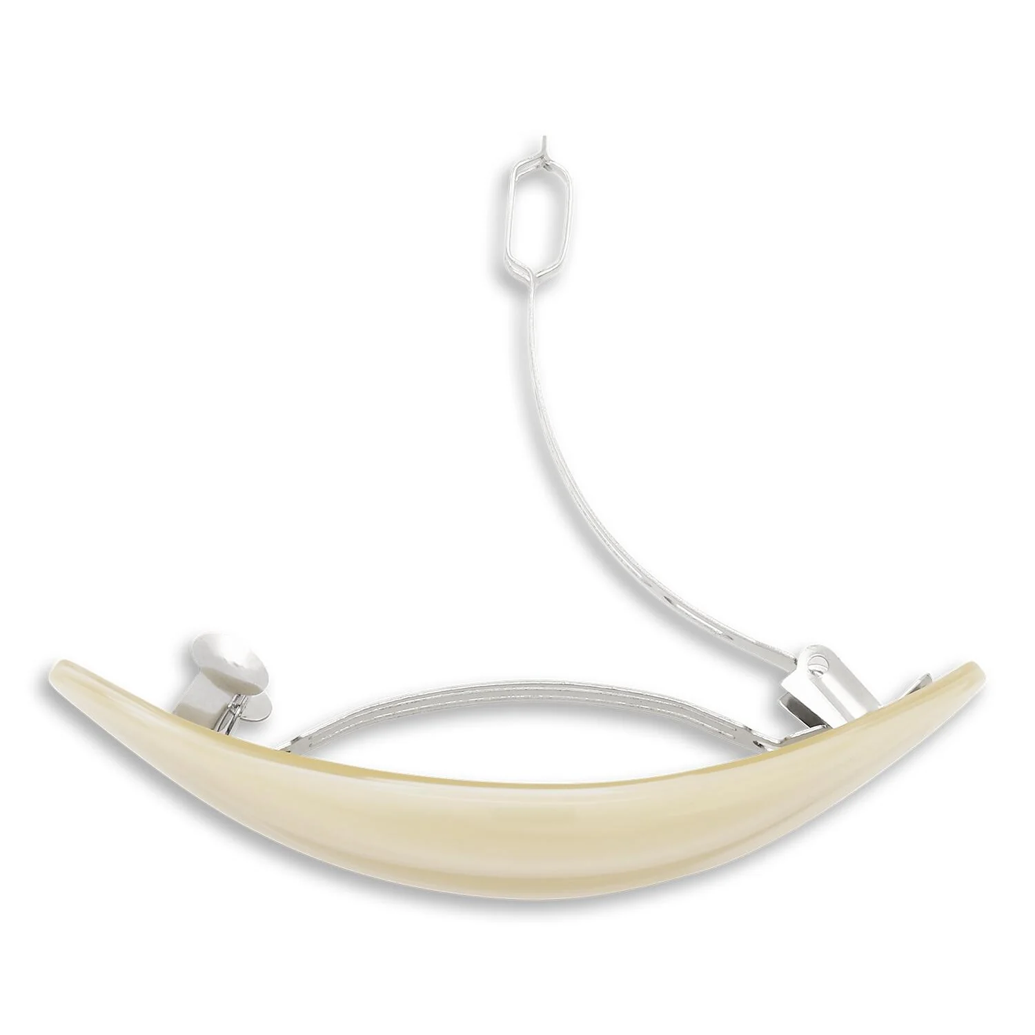 Oval bone clip - Ivory - Image 3