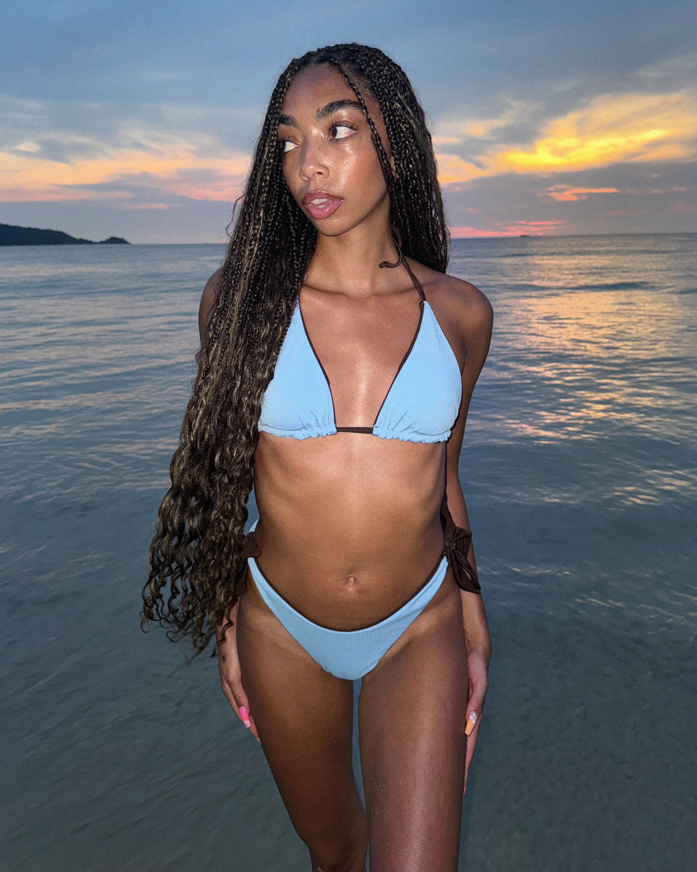 Waverly bikinitrusse - brun/blå - Image 5