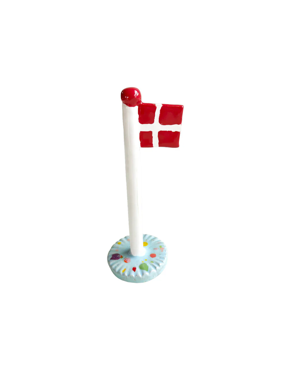 Keramik Flag, Summer Blue dot - H14-18 cm.