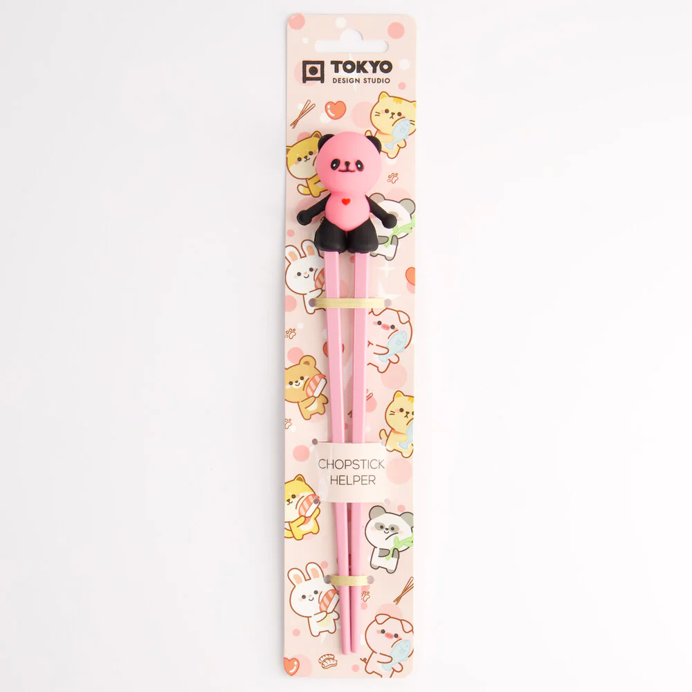 Children spisepinde, Panda Pink - 22 cm. - Image 4