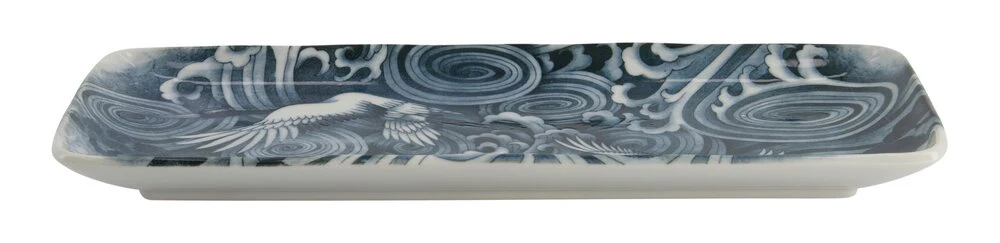 Japonism Crane middagstallerken - 14x28,5 cm. - Image 3