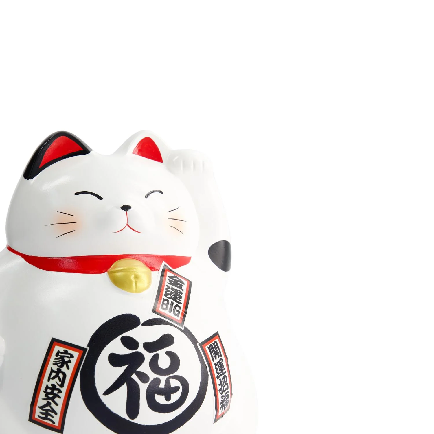 Lucky Cat figur, hvid - H21 cm - Image 2