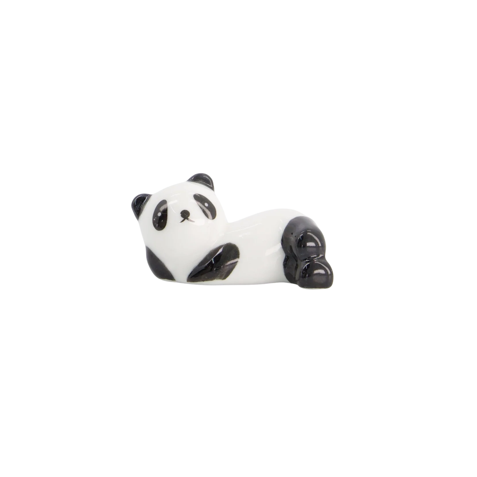 Panda spisepindeholder - sort/hvid